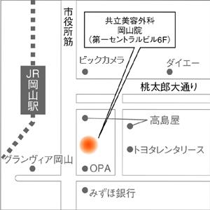 岡山院の地図