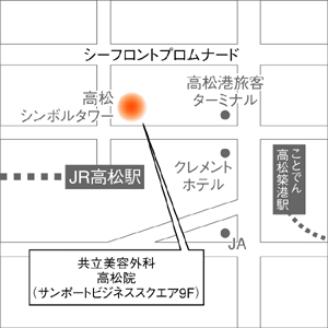 高松院の地図