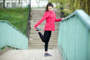 ランニングしている女性
