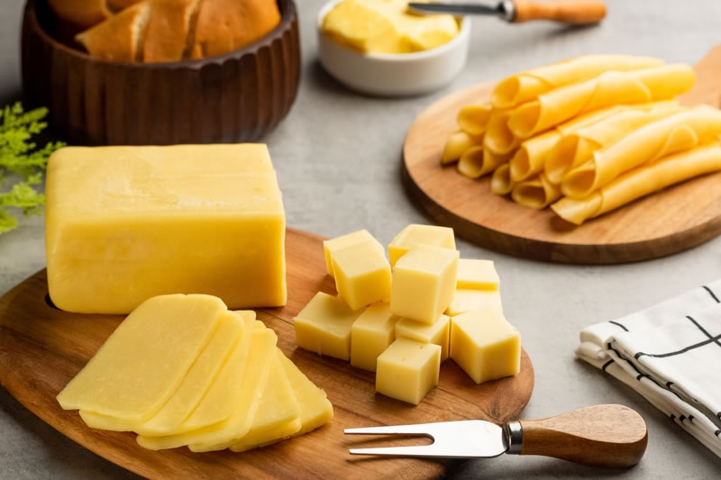 多くの種類のチーズ