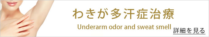 わきが多汗症のバナー