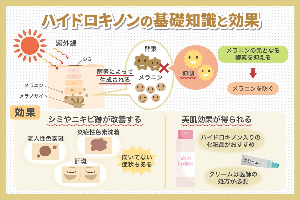 ハイドロキノンには副作用がある?期待できる効果と副作用について