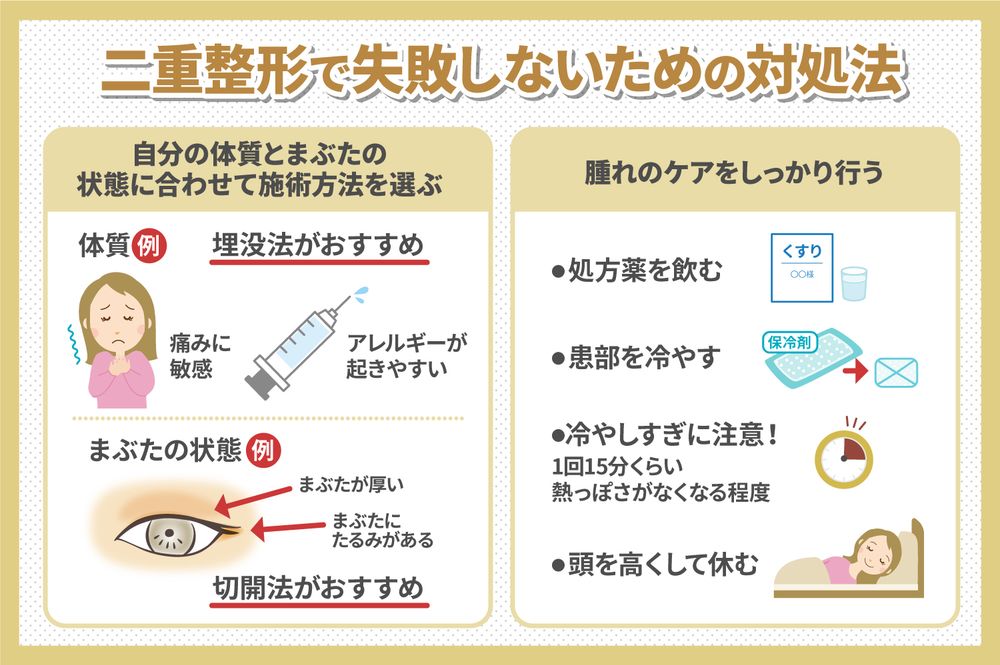 二重整形って失敗するの?後悔しないための解決方法