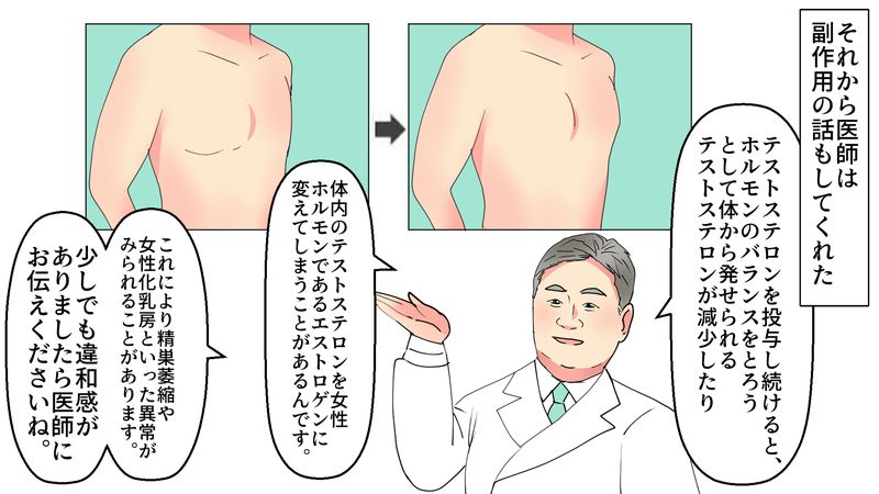 副作用の話をする医師