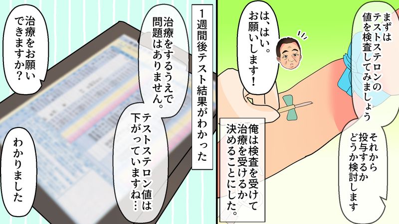 検査を受けるよう医師に勧められる患者