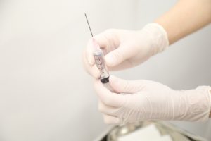 テストステロンの注射器