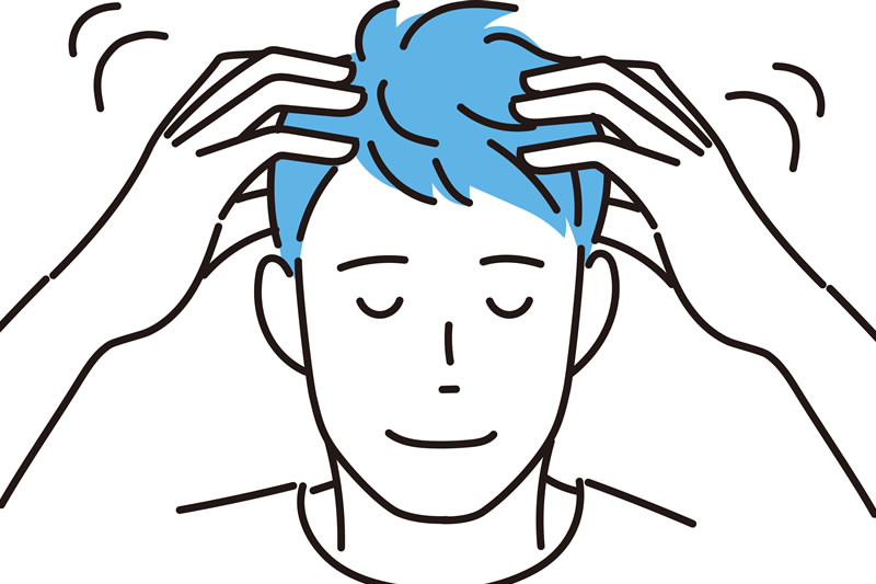 薄毛を気にしている男性