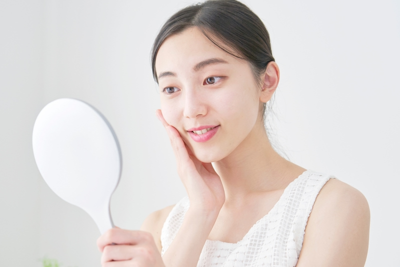 漢方で肌荒れを改善した女性