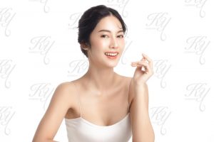 PRPで肌がキレイにになった女性