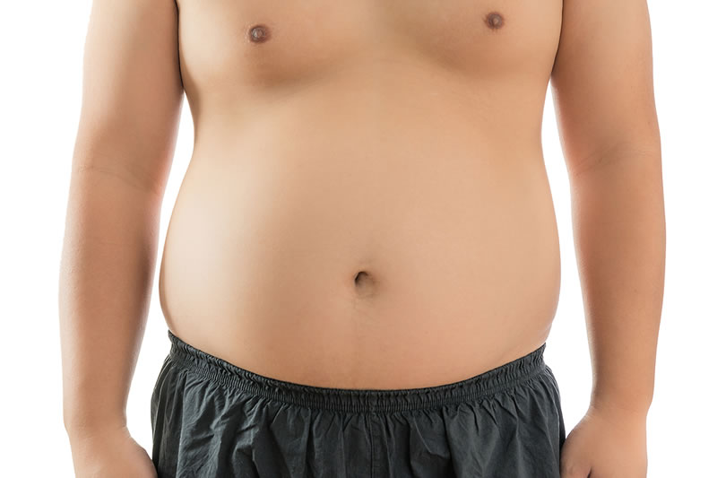 お腹が気になる男性