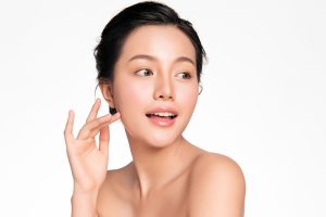 肌がキレイな女性