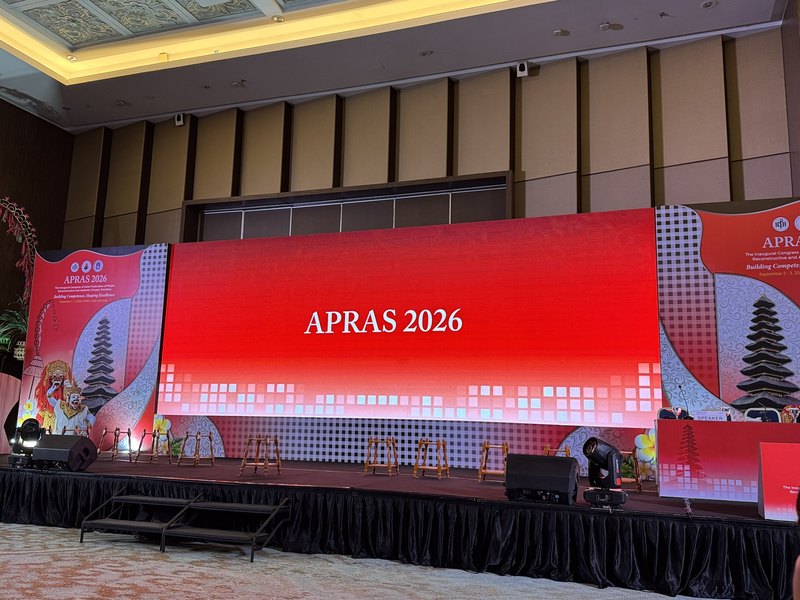 APRAS 2026が開催されたバリ島の会場のメインステージ