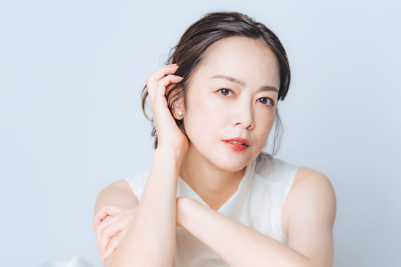 美しい肌の女性